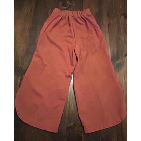 ⭐️ Vintage Wide Leg Burnt Orange Women's Short‎ Casual Comfortable Flowing Pants - Picture 4 of 4